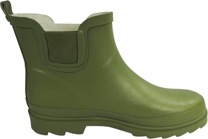 NORTY - Womens Ankle Rain Boots - Ladies Waterproof Winter Spring Garden Boot runs ½ size large