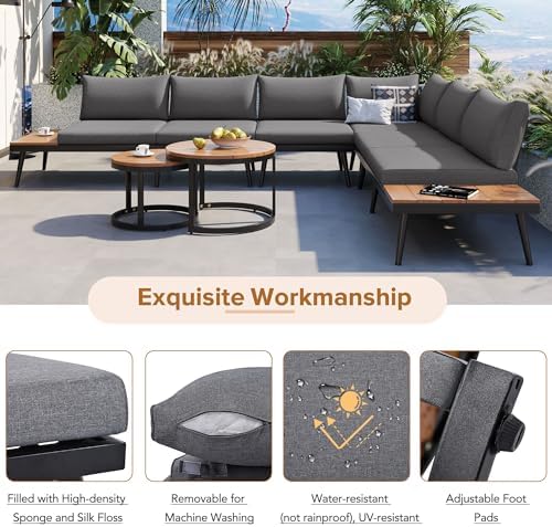 Modern Outdoor Sectional Sofa Set - Image 6