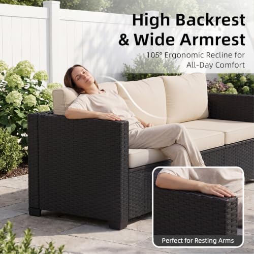 LazySunsets 6-Piece Outdoor Patio Furniture Set - Image 5