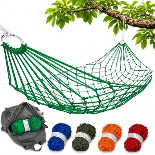 Camping Hammock Without Stand, Net Mesh Hammocks by VIKROM