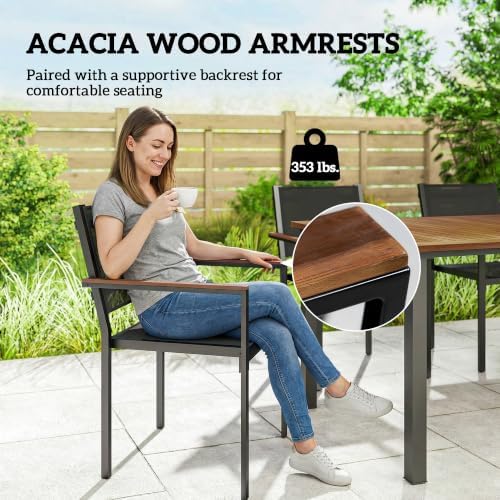 Outsunny 5 Piece Outdoor Dining Set - Image 6