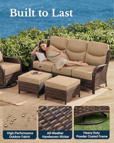 Oversized 3-Seater Outdoor Sofa - Image 4