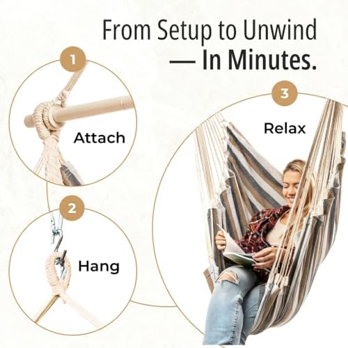 Hanging Hammock Chair Swing - Image 4