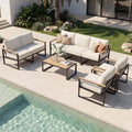 Aoxun Patio Furniture Set, Metal Outdoor Furniture by Aoxun