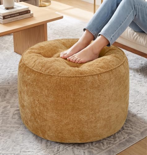 Hobestluk Round Oversized Ottoman Foot Leg Rest Under Desk by YourHomeDeservesMore