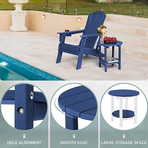 FUNBERRY Outdoor Adirondack Side Table, Patio End Tables - Image 6