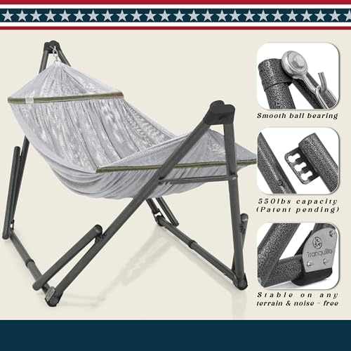 Tranquillo Uniki Hammock Stand, Revolutionary Design No Screws Needed - Image 4