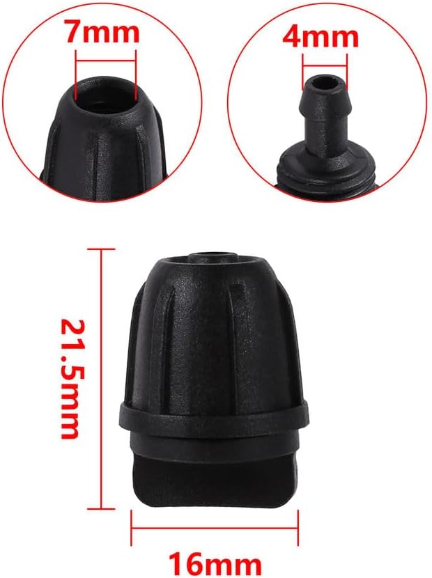 20 Pack Quick-Connect Locking 1/4" Drip Irrigation End Plug Connectors, Upgraded Plug Fittings for 1/4 Inch Irrigation Tubing, Drip Kit (End Plug - 20 Pack)