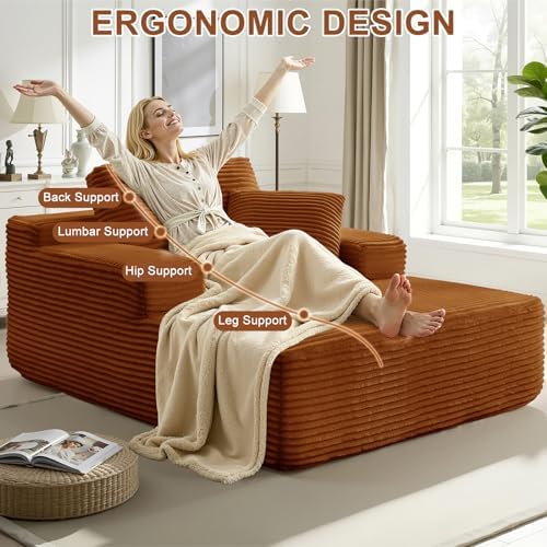 65 Inch Oversized Indoor Chaise Lounge - Image 6