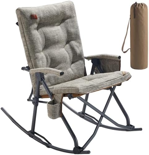 EVER ADVANCED Oversized Folding Rocking Camping Chair by EVERADVANCED