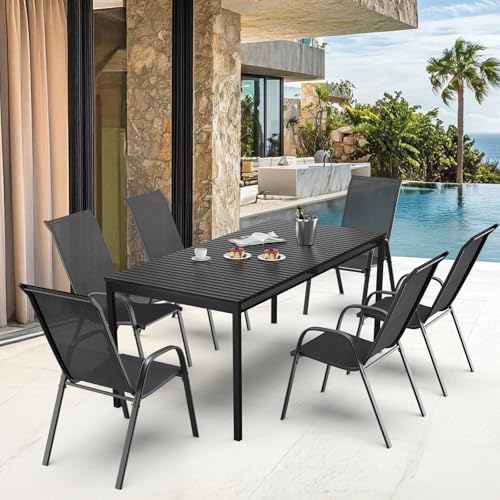 VINGLI Patio Chairs Set of 8 - Image 5