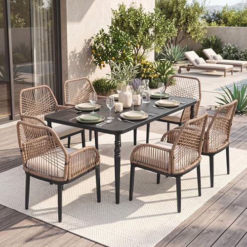 NUU GARDEN 7-Piece Patio Table and Chairs - Image 4