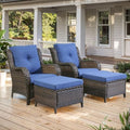 Belord Wicker Furniture 4 Pieces Outdoor Patio Furniture Set Patio Chairs by Belord