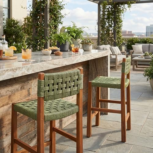 Christopher Knight Home 2-Pack Outdoor Counter Height Bar Stools - Image 4