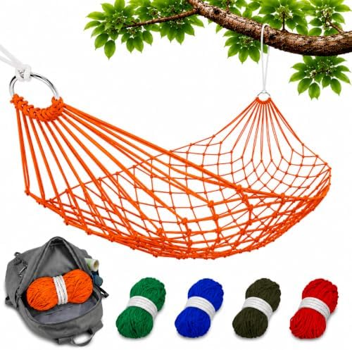 Camping Hammock Without Stand, Net Mesh Hammocks by VIKROM