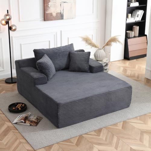 HANXIN Couch Chaise Lounge Chair Indoor, Boneless Sleeper Sofa Bed by HANXIN