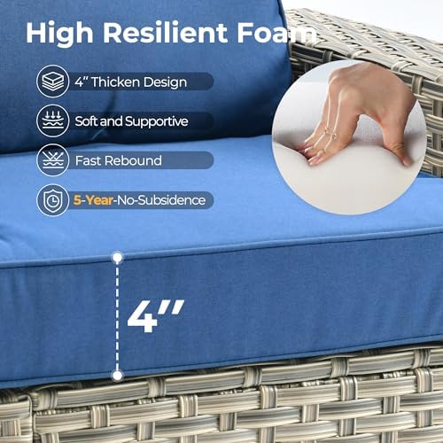 HOOOWOOO Outdoor Sectional Patio Furniture Set - Image 3