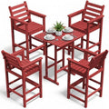 PLUUV Tall Bar Height Adirondack Chairs Set of 4 by PLUUV