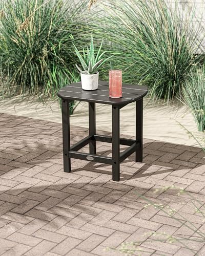 POLYWOOD SBT18BL South Beach 18" Outdoor Side Table - Image 2