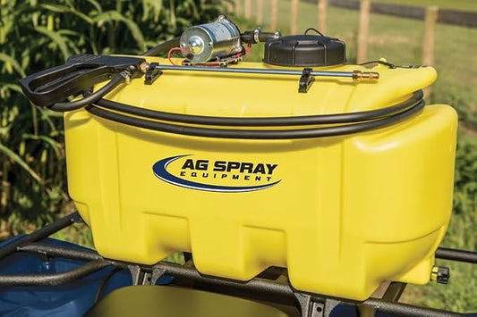 25-Gallon Gold Spot Sprayer – 12V Pump, Deluxe Handgun, 2.2 GPM, 100 PSI, Heavy-Duty Tank, Adjustable Spray Pattern & 15 Ft Hose