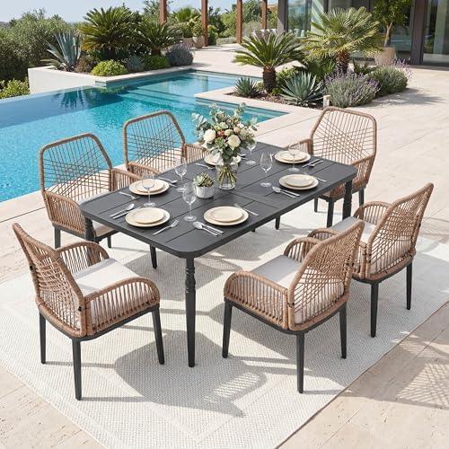 NUU GARDEN 7-Piece Patio Table and Chairs by NUUGARDENCORPORATION