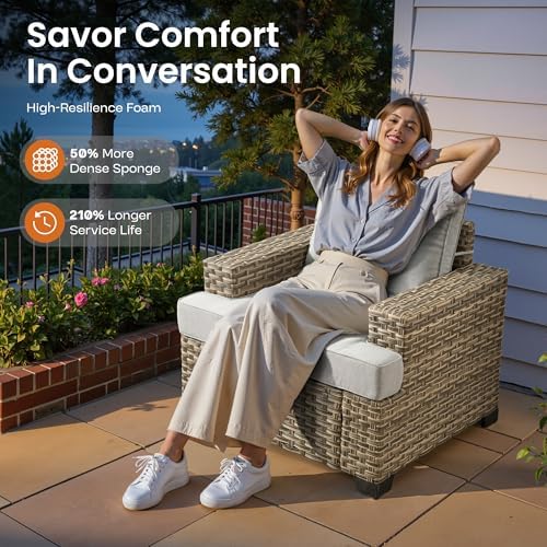 ovios 9 Piece Patio Sectional Furniture - Image 3