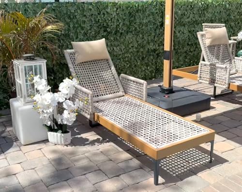 PURPLE LEAF Chaise Lounge 1 Piece by PURPLELEAF