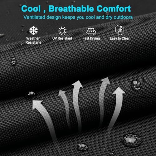 ABORON Tanning Chairs, 2 Pack, 5-Position Padded Folding Loungers - Image 4