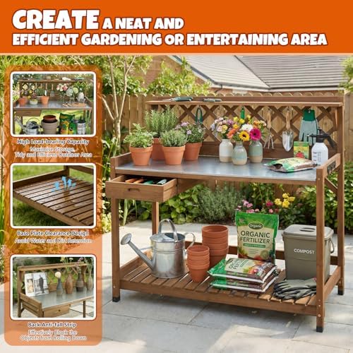 Outdoor Garden Potting Bench - Image 5