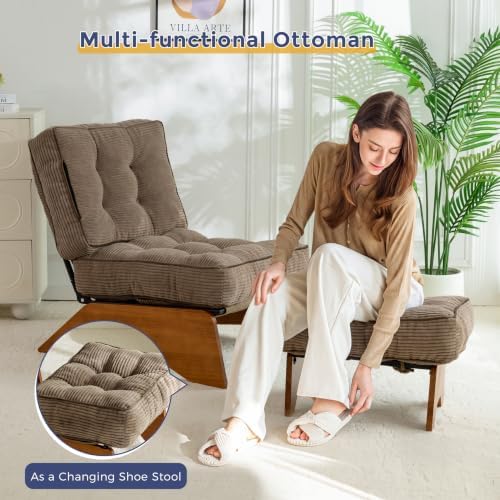 MAXYOYO Accent Chair with Ottoman, Lounge Chair with Adjustable Backrest - Image 6
