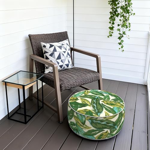 Outdoor Patio Inflatable Ottoman, 21x9 Inch Portable Stool Ottoman - Image 6