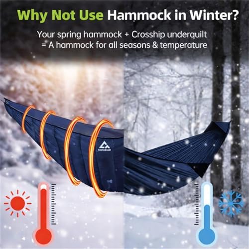 Camping Hammock with Mosquito Net, Underquilt & Rain Fly Tarp - Image 5
