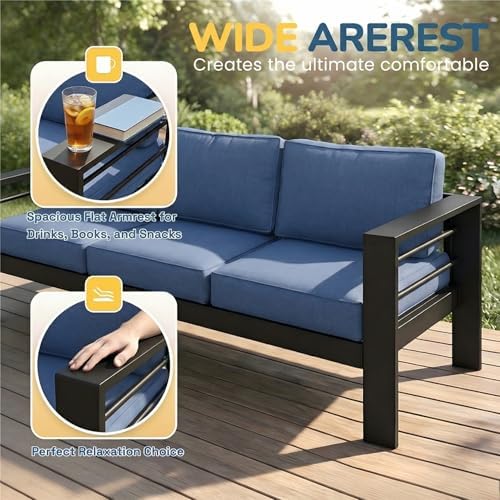 Solaste Aluminum Patio Furniture Set - Image 6