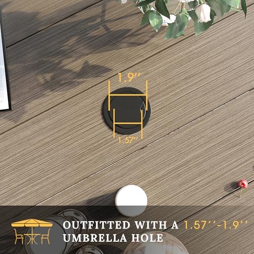 VICLLAX 63" Outdoor Round Patio Table - Image 6