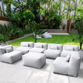 Dineli ANNYH Patio Garden Sectional Conversation Set Outdoor Modular Sofa by Dineli