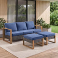 3 Pieces Patio Sofa Set with Metal Arm by Pugire