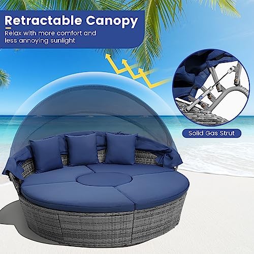 RELAX4LIFE Round Outdoor Daybed - Image 4