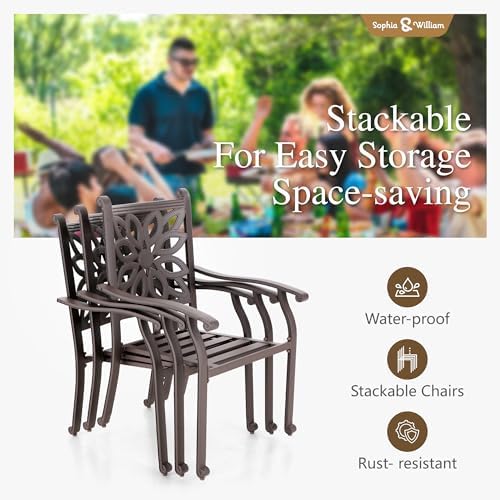 Sophia & William Patio Dining Chairs - Image 3