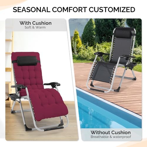 VINGLI Padded Zero Gravity Chair, Lounge Chair - Image 7
