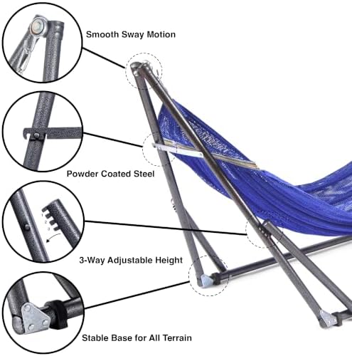 Best Home Fashion Portable Hammock - Image 2