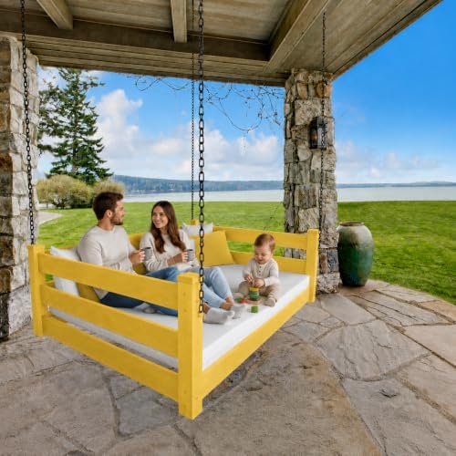 Amish Made Canary Yellow Full Bed Hanging Daybed Made in USA - Image 6