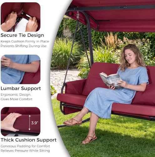 4 Seat Porch Swing, Patio Swing - Image 4