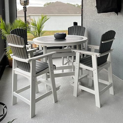 Patio Bar Table, Outdoor Height Bar Table Tall - Image 3