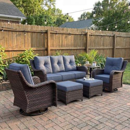6 Piece Wicker Outdoor Furniture Set by LayinSun