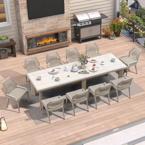 PURPLE LEAF 11 Pieces Patio Dining Set - Image 2