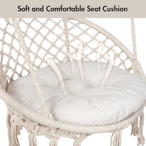 ANOW Patio Macrame Hammock Chair - Image 6