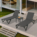 Domi Pool Lounge Chairs, Aluminum Patio Chaise Lounge by domioutdoorliving