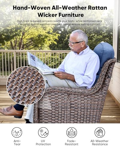 11 Piece Outdoor Wicker Patio Furniture Set - Image 4