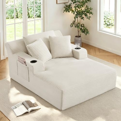 66”Oversized Chaise Lounge Chair Indoor by NicBex