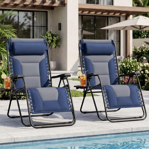 NEWBULIG Padded Zero Gravity Lounge Chair, Oversized Recliner Chair - Image 2